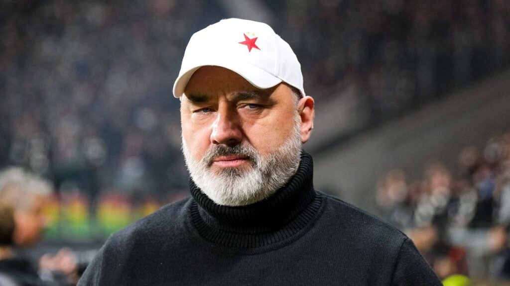 Slavia Prague manager Jindřich Trpišovský 