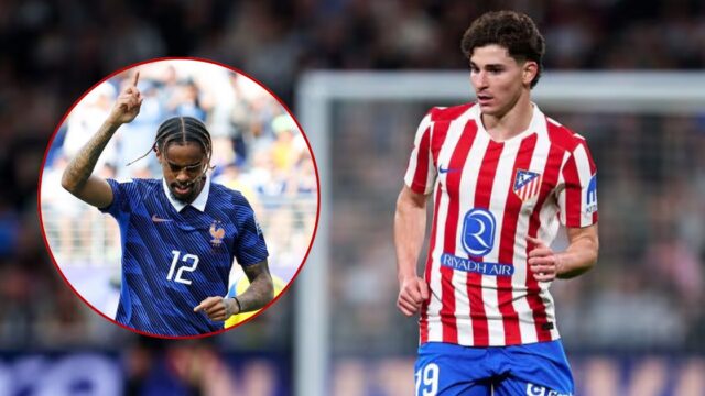 Alvarez and barcola on arsenal's transfer list