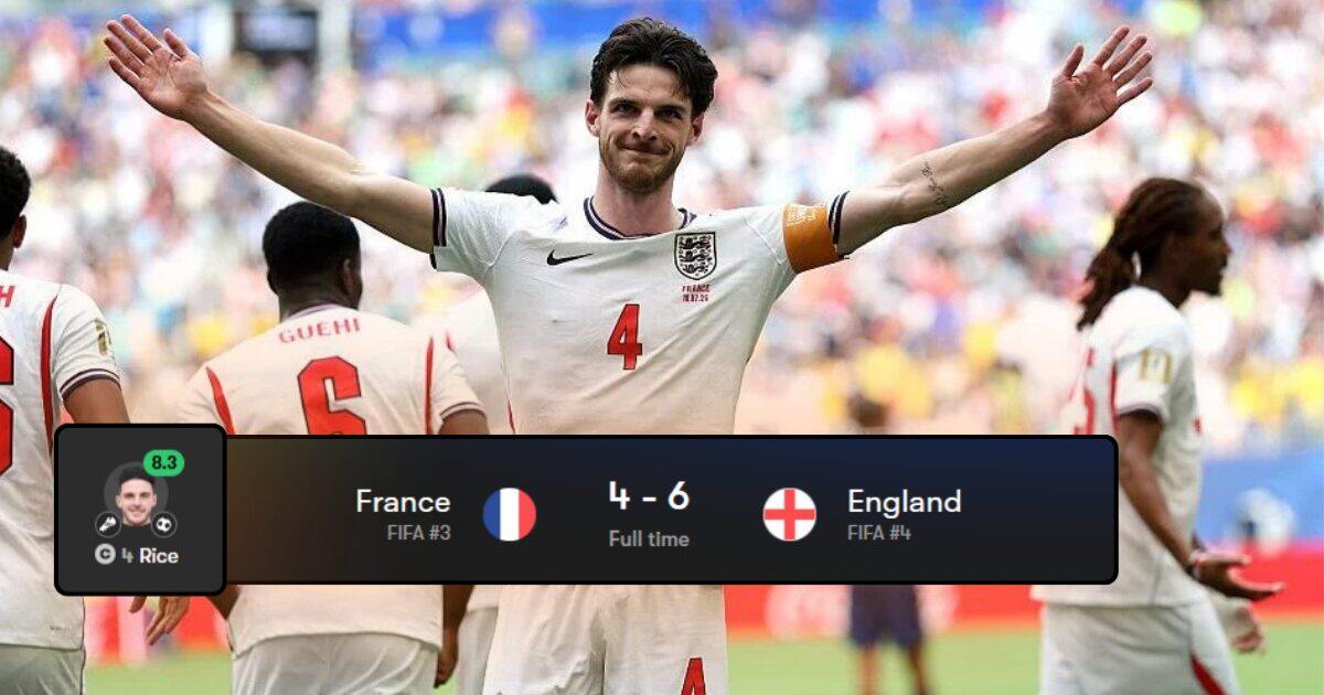 Rice Scores, Saka Hat-Trick Seals England's World Cup 2026 Bronze Medal