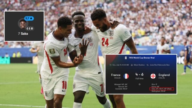 Arsenal's Bukayo Saka Scores Three as England Beat France 6-4 at World Cup 2026