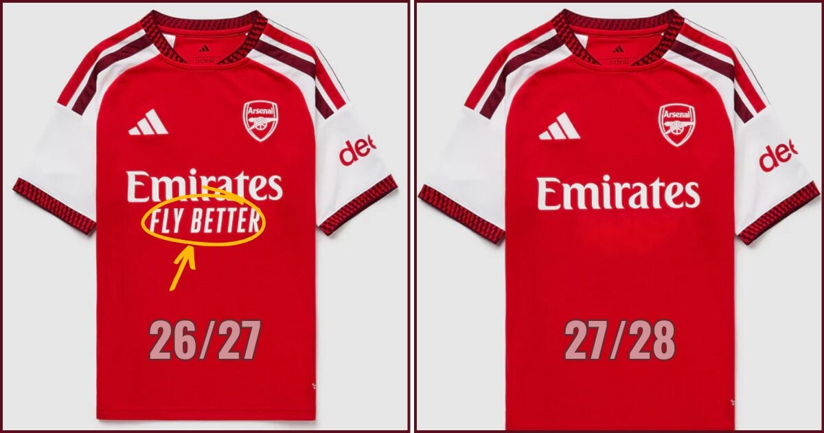 Arsenal Shirt Sponsor Change with Emirates Drops Fly Better Logo From 2027