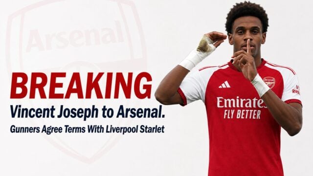Vincent Joseph to Arsenal Gunners Agree Terms With Liverpool Starlet